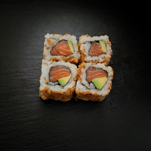 Saumon avocat crispy oignon